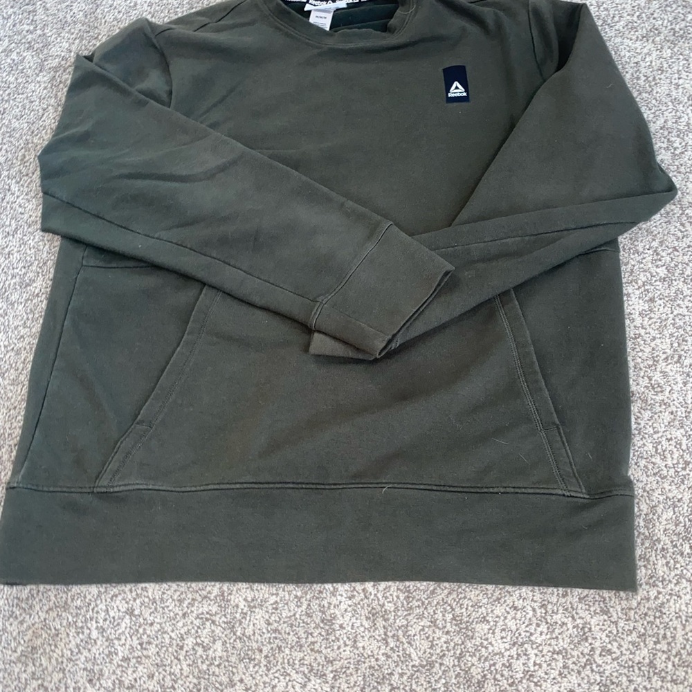 Reebok Men's Olive Crewneck Sweater